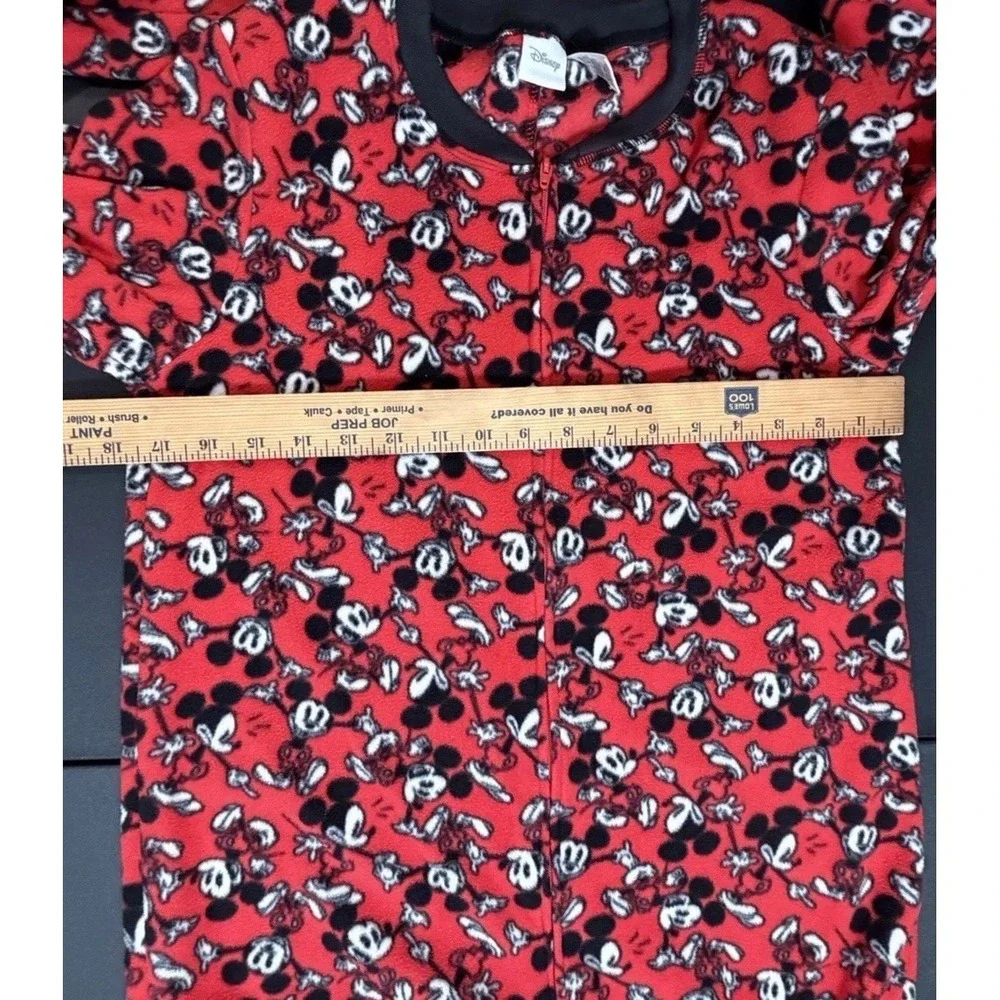 Disney Mickey Mouse Red Footed Pajamas Women's Small Gently Used - Picture 9 of 15